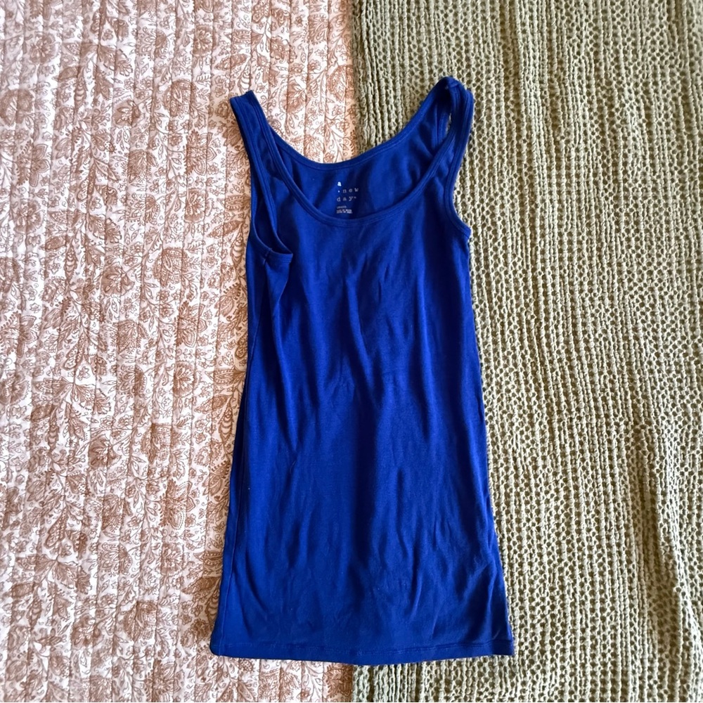 A New Day Blue Sleeveless Tank Dress Size S